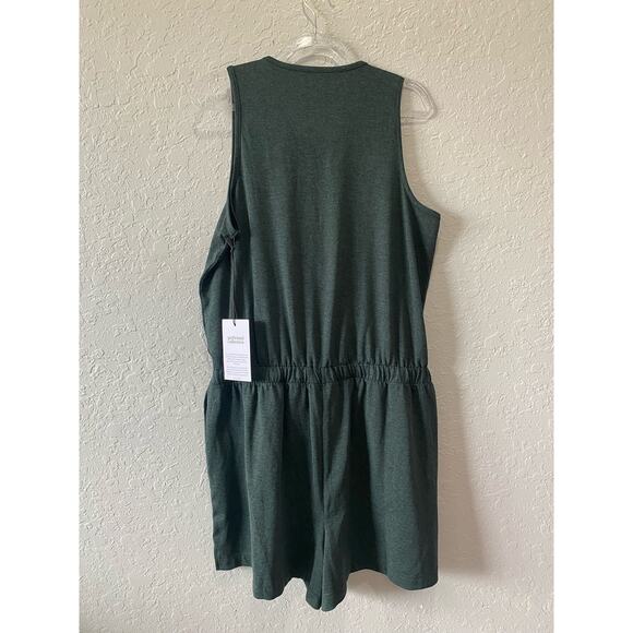 Girfriend Collective  Green Short Romper Size Large NWT - Picture 7 of 10